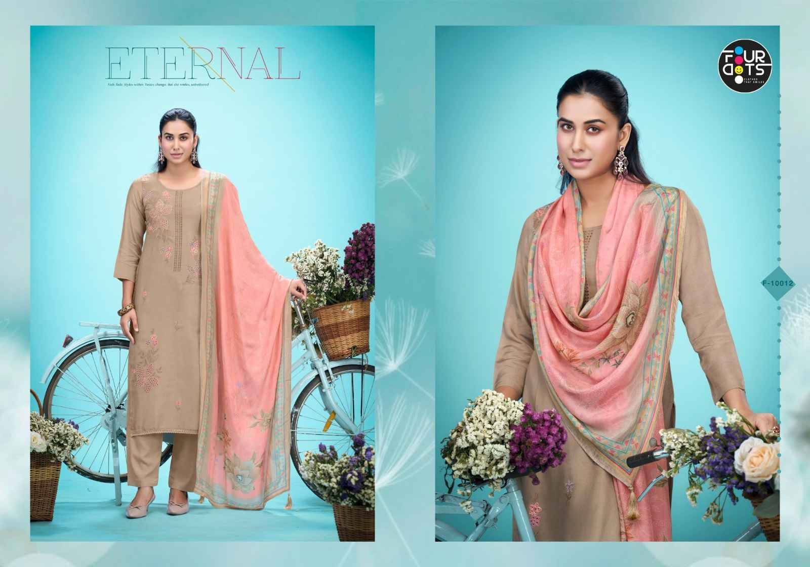 Rukmani By Rangoon 10011 to 10014 Series Beautiful Suits Colorful Stylish Fancy Casual Wear & Ethnic Wear Fancy Dresses At Wholesale Price